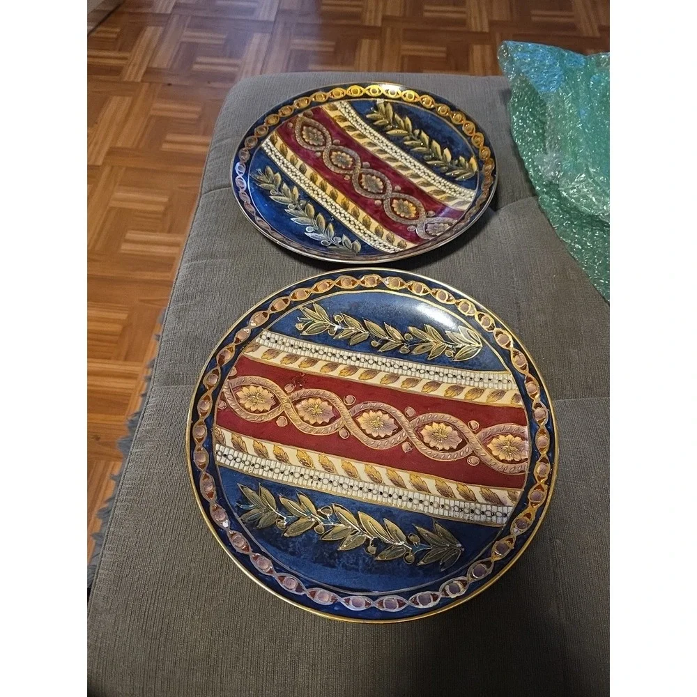 Porcelain decorative plate, Oriental Accents, 10.25 inches Set Of 2 Plates